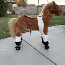 Kids Ride On Horse Toy With Wheel 