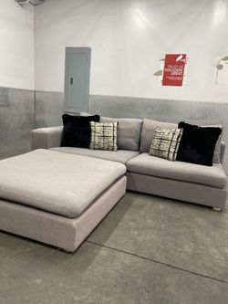 Article Cube Modular Sectional + Oversized Ottoman