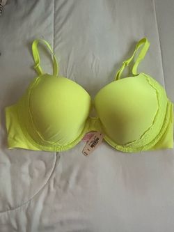 Victoria's Secret Neon Yellow Push-Up Bra