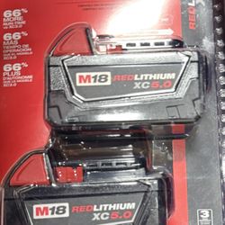 Milwaukee XC 5.0 2pack battery