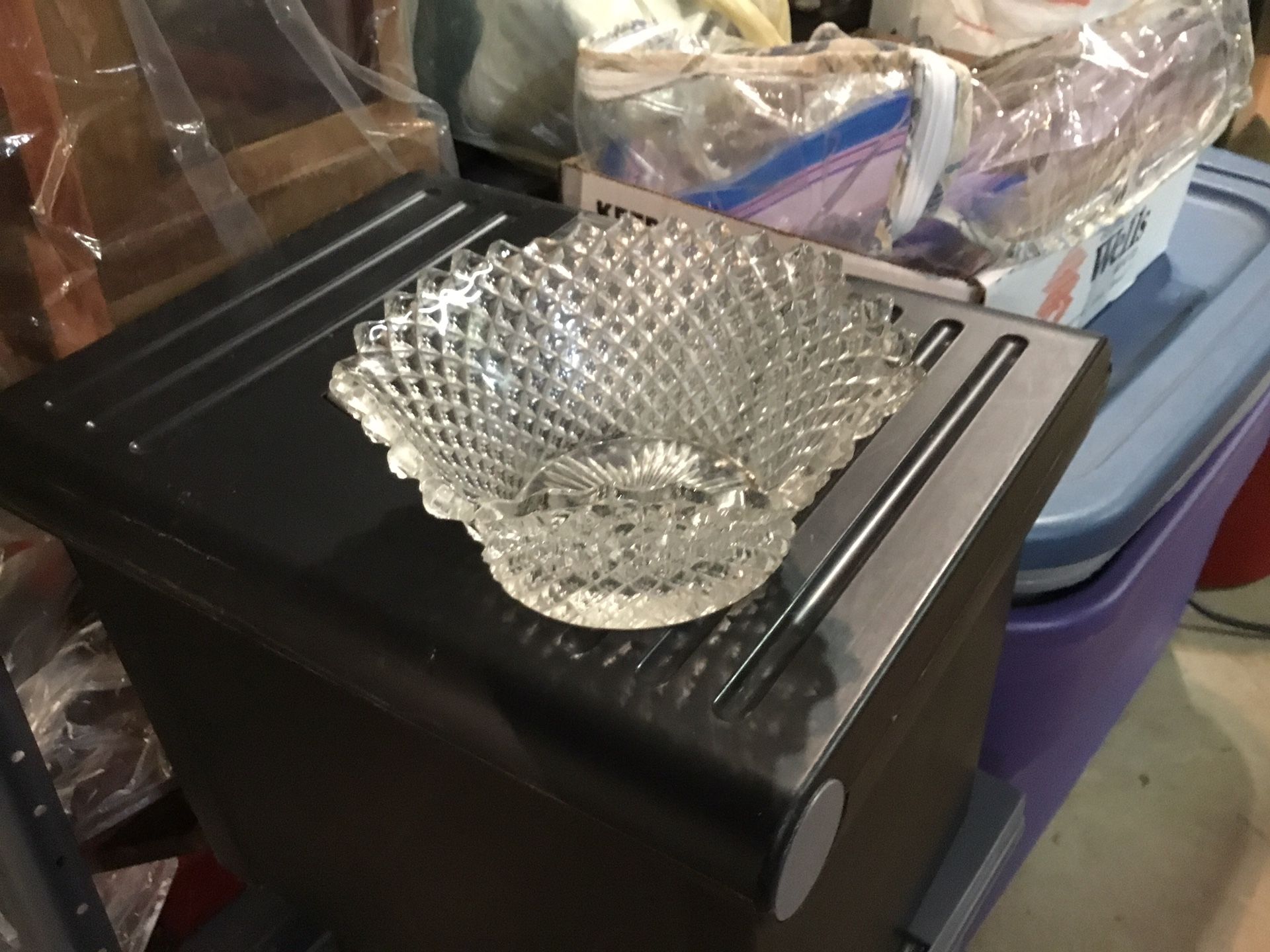 CUT GLASS BOWL
