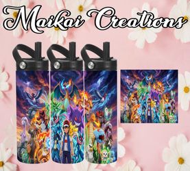 Pokémon custom tumbler water bottle