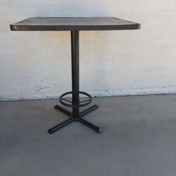 Vintage Cantina Bar Bottle Cap Tall Table - $65