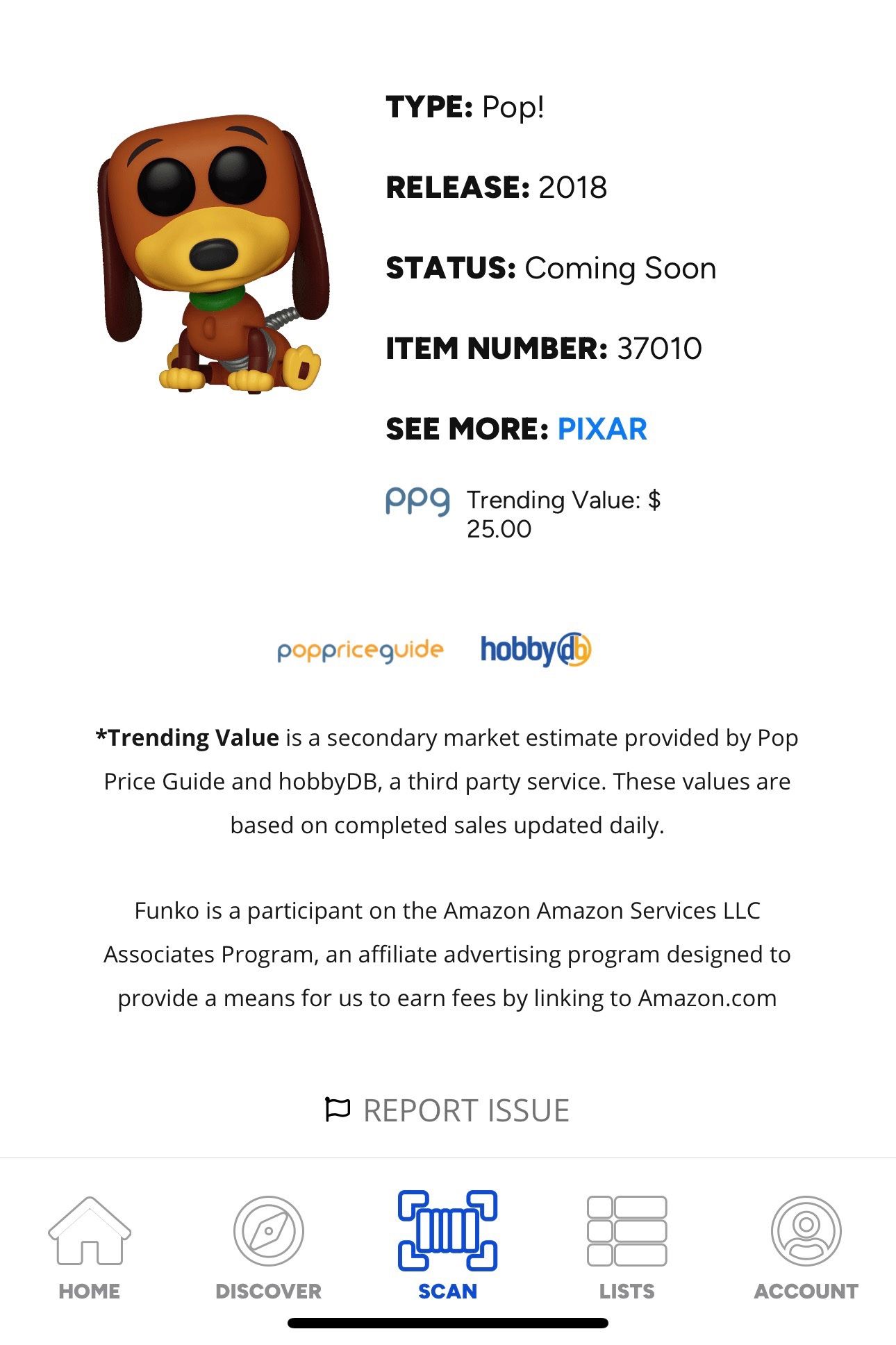 Funko POP!: Toy Story - Slinky Dog 