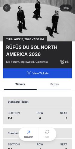 RUFUS DU SOL North America Tour Thursday August 13th