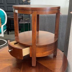 BASSET 1 Drawer Side End Table Nightstand 