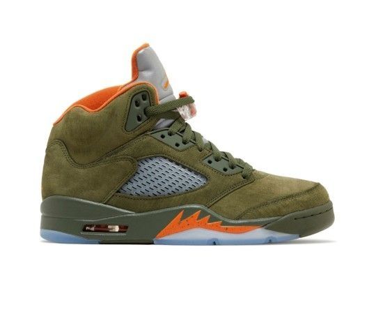 Jordan Retro 5 Olive And Orange