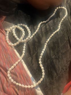 Real Baroque Pearl Necklace And Matching Bracelets