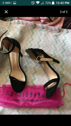 Fashion nova strapped heels