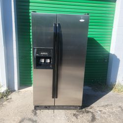 Whirlpool Stainless Steel Side By Side Refrigerator 