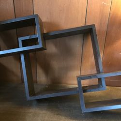 3 Pieces Set Wood Shelving Wall Decor