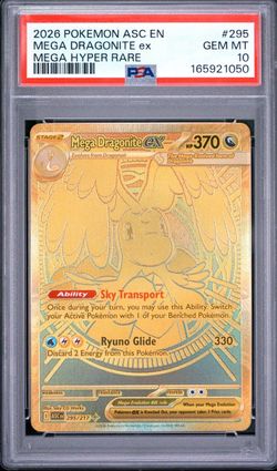 Mega Dragonite ex 295/217 Me: Ascended Heroes Mega Hyper Rare Holo EN PSA 10