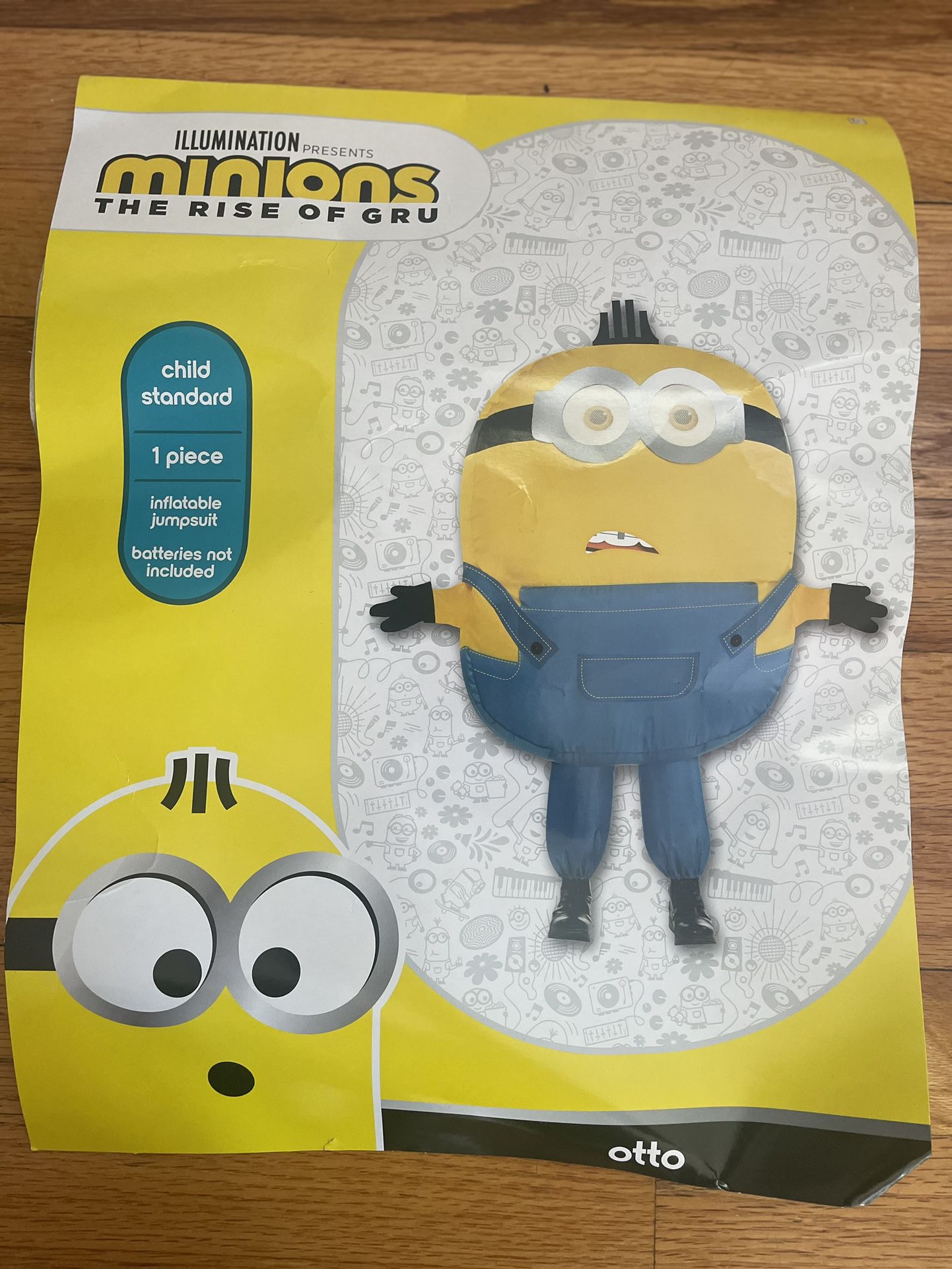 Otto Minion Inflatable Costume for Adults - The Rise of Gru