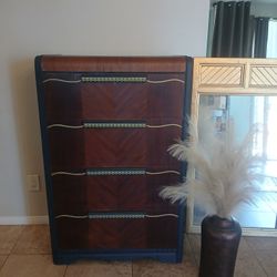 Midnight Blue Waterfall Dresser