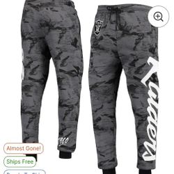 Las Vegas Raiders x The Wild Collective Jogger Pants -  Large, Medium Or XS Black