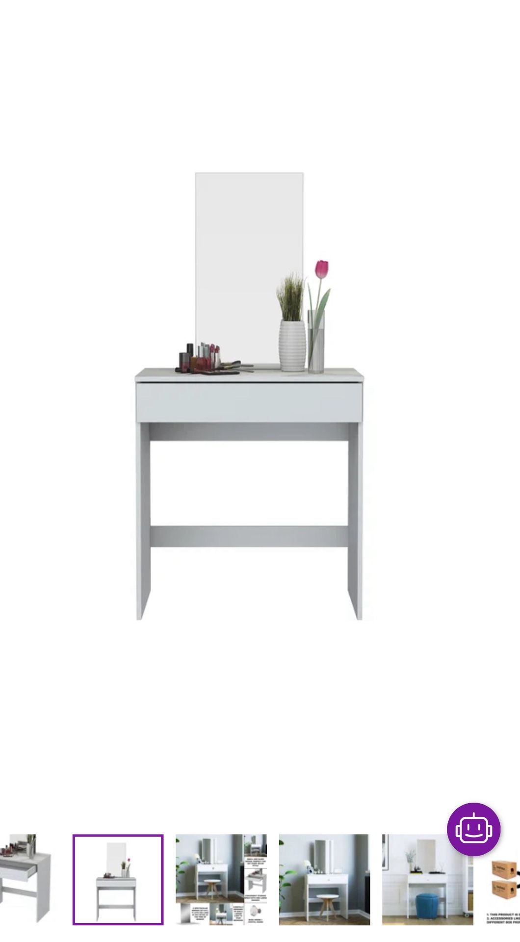 Gorgeous White Vanity with Mirror