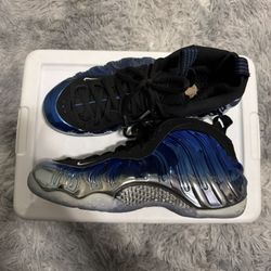 Size 12 Nike Air Foamposite One PRM Blue Mirror Mens Sneaker Shoes 575420-008