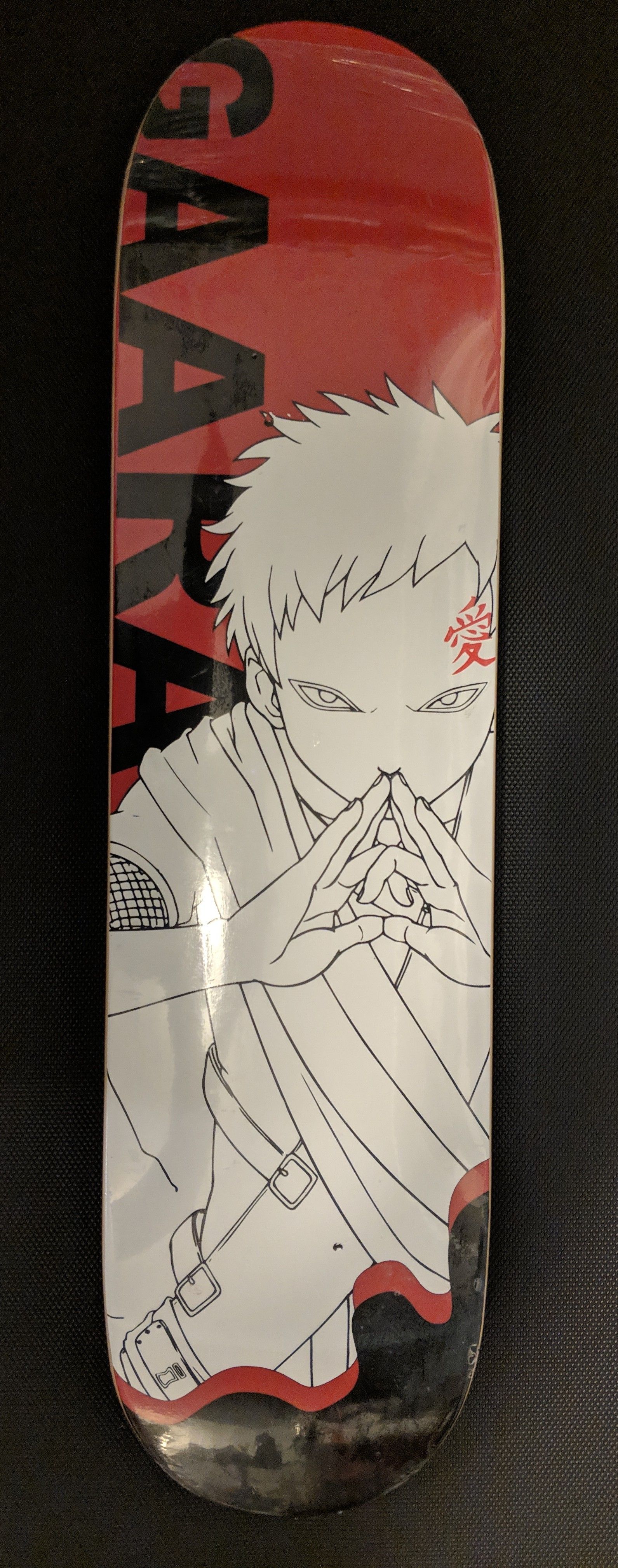 Naruto Anime Limited Edition Gaara Skateboard Deck