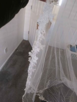 Vera Wang walking Veil