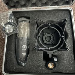 AKG P220 Microphone With Case & Shock Mount