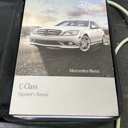 07-13 MERCEDES C CLASS  OWNERS MANUAL HANDBOOK & WALLET 2009