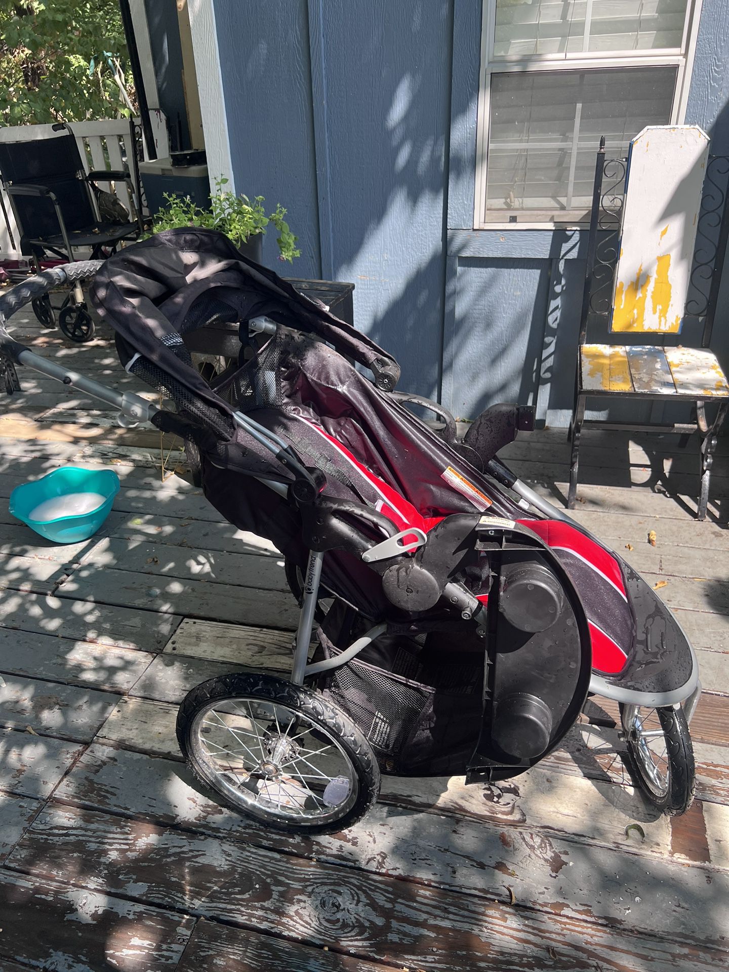 Red And Black Stroller
