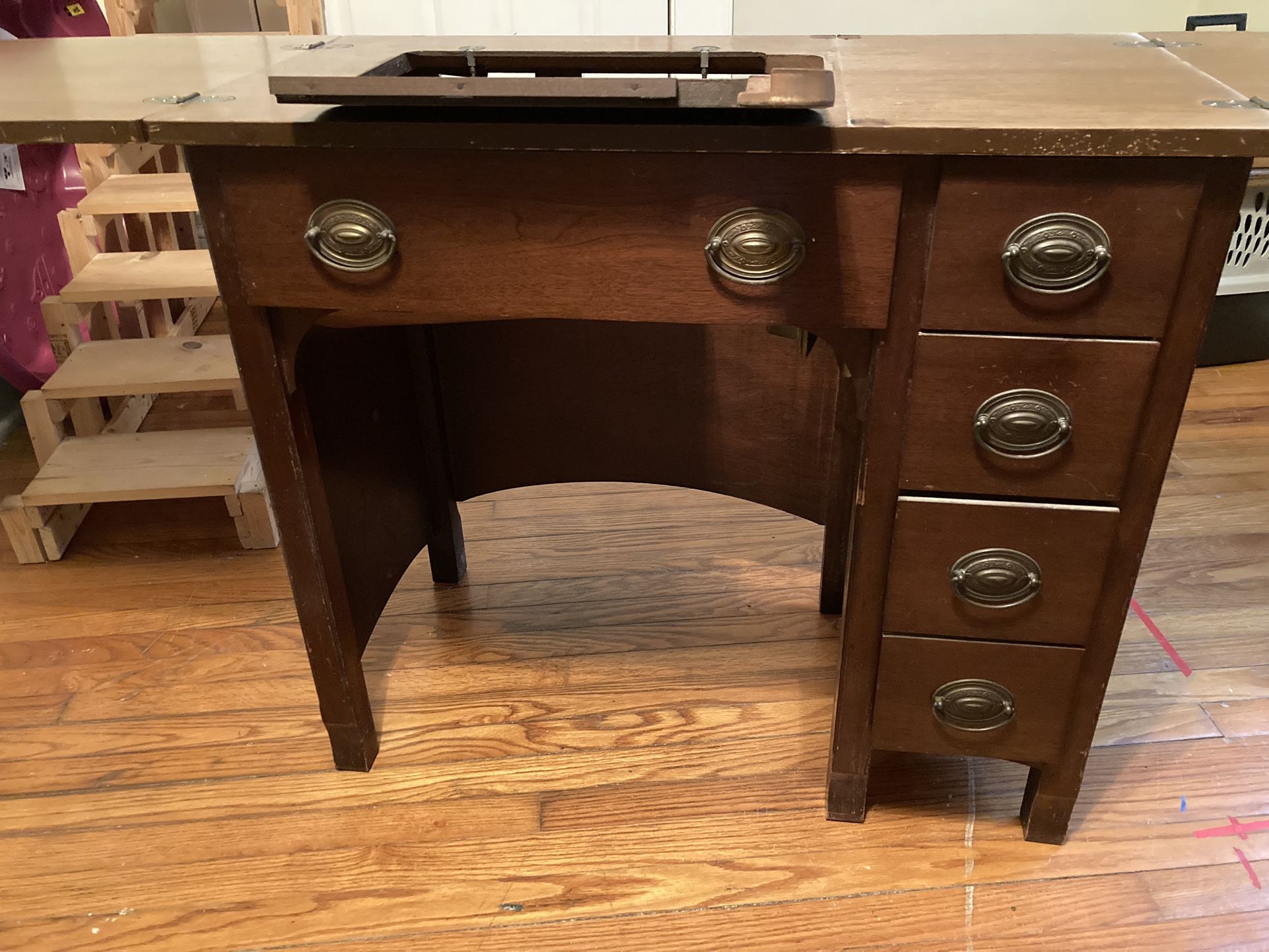 Antique Sewing Machine Cabinet