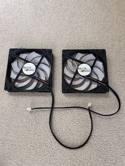 a pair of Swiftech Helix Series 120mm PWM Case Fans