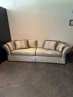 Custom Damask Pattern Sofa