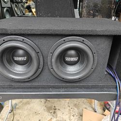Sundown SAv3 8" Subs In A Ported Box NEW