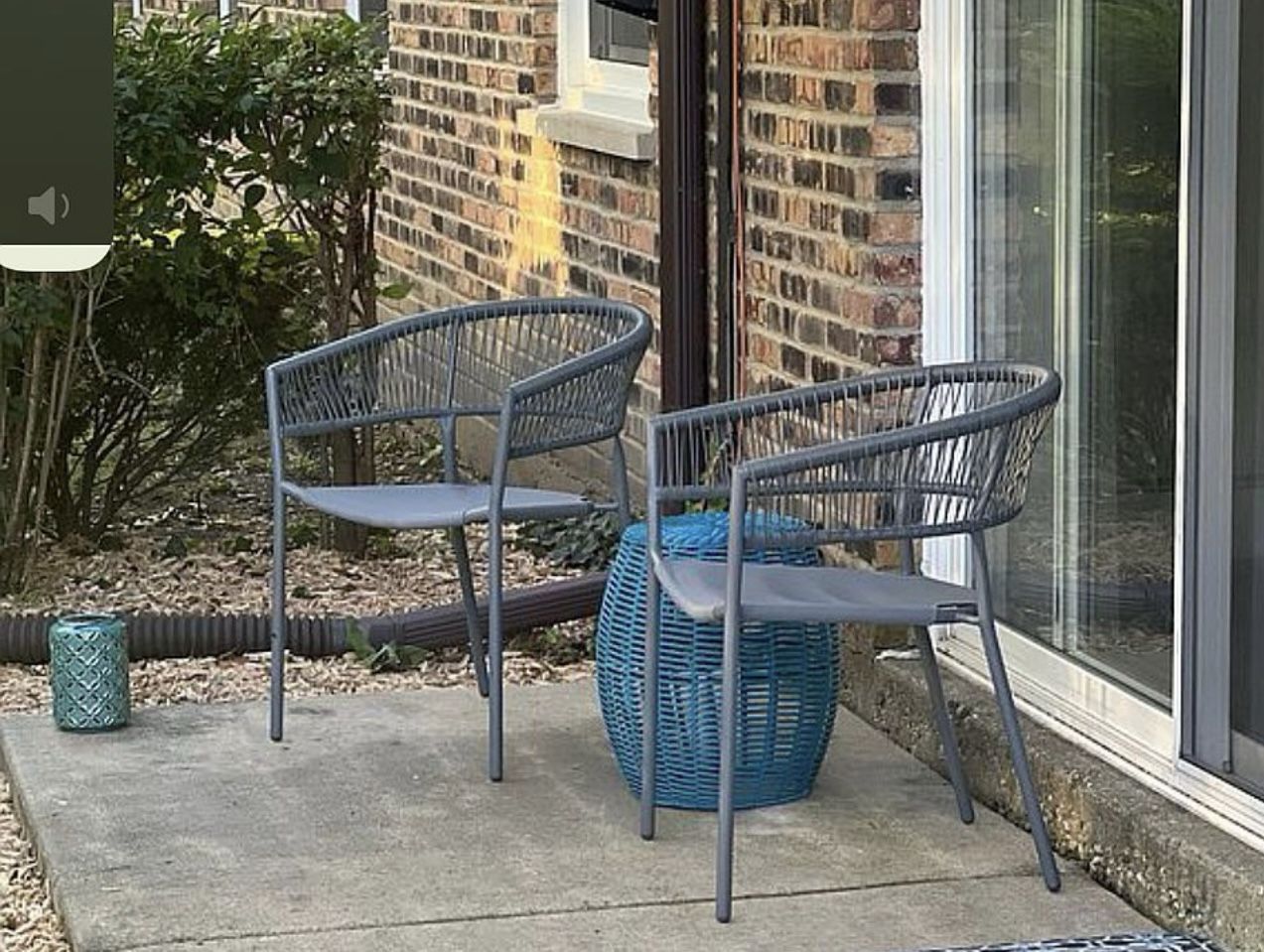 Patio Chairs - set of two - by Crosby St. Brody
