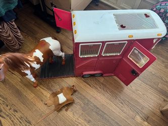 Our Generation Horse & Horse Trailer Set – $25