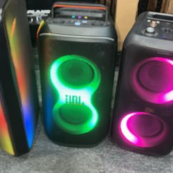 JBL PARTYBOX 120 and Samsung tower speaker
