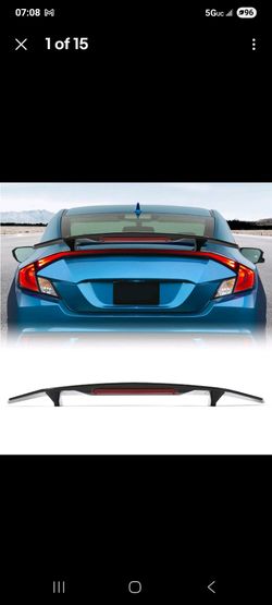 Black spoiler for Honda