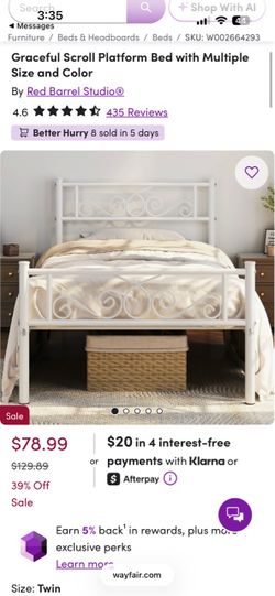 White Twin Bed Frame