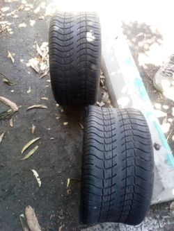 Two tires for sale 215/40-12