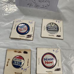 Vintage Political Pins Grouping 2