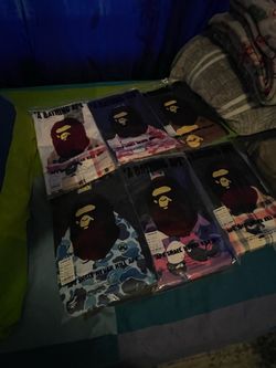 BAPE TEES (SIZE LARGE ONLY)