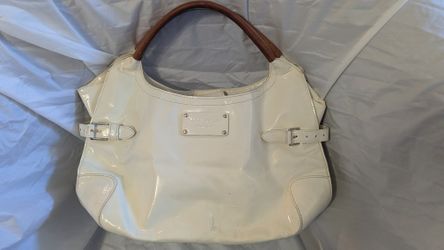 Kate Spade Patent Leather Glossy White Shoulder Bag 