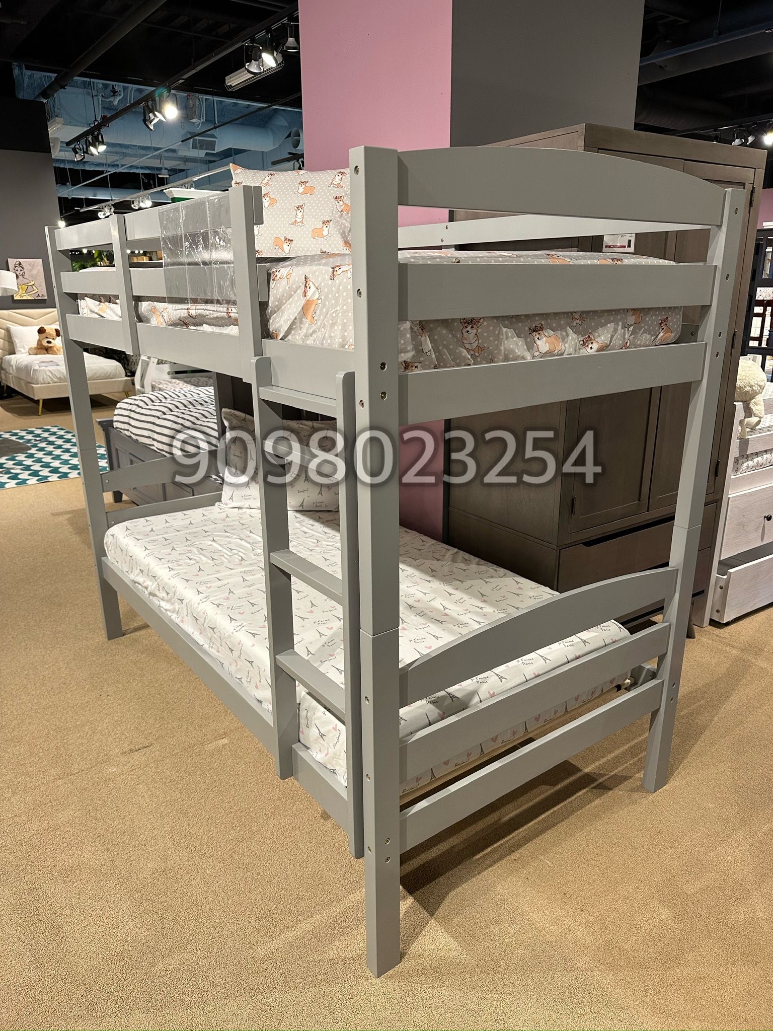 Twin/twin Size Bunkbed W Orthopedic Mattress