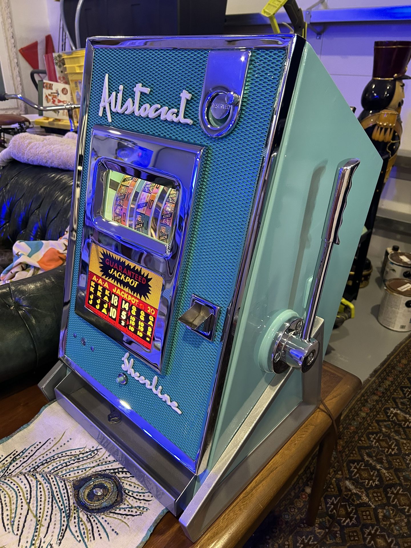 Antique Mid-century Aristocrat Working Slot Machine