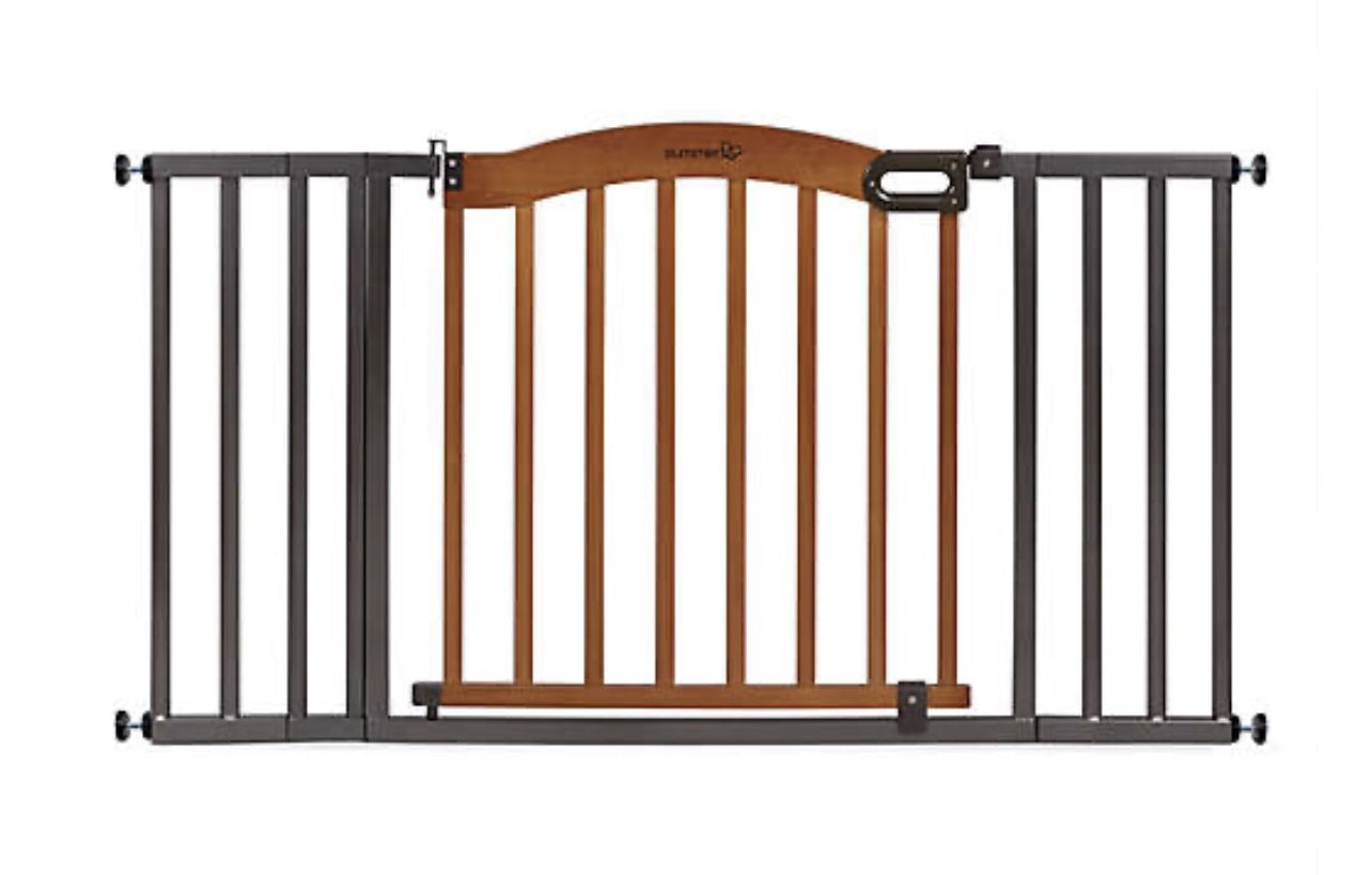 Decorative Wood + Metal Pressure Mounted Gate