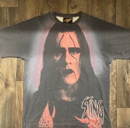 WWE WCW Sting x Art For Villains NWO Wolfpac AOP Shirt Size Large