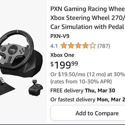 Racing Steering Wheel For Xbox