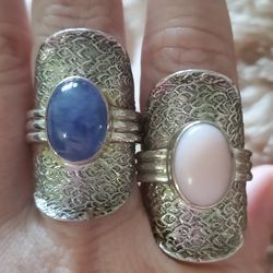 Sterling Silver Real Gem India Rings
