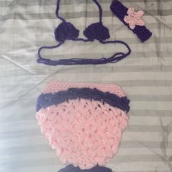 Handmade Crocheted Mermaid Tail