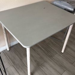 Table And Open Cabinet 