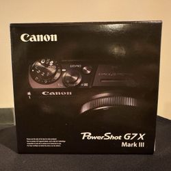 Canon PowerShot G7 x Mark III Digital Camera 20.1MP Black. 