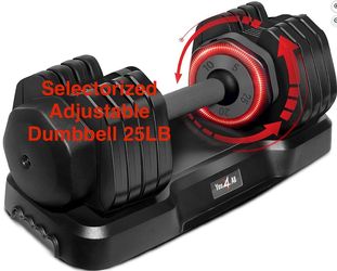 Selectorized Dumbbell 25lb/11.4kg Black Single