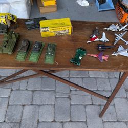 Vintage military diecast toys